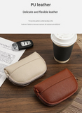 Darrahopens Fashion > Women's Fashion > Women's Handbags 3 Pcs Beige Elegant Faux Leather Coin Purse - Mini Zipper Pouch & Compact Card Holder Wallet