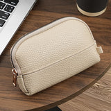 Darrahopens Fashion > Women's Fashion > Women's Handbags 3 Pcs Beige Elegant Faux Leather Coin Purse - Mini Zipper Pouch & Compact Card Holder Wallet