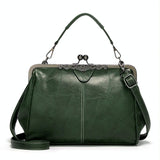 Darrahopens Fashion > Women's Fashion > Women's Handbags Adjustable Leather Crossbody Bag With Vintage Buckle