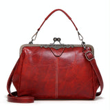 Darrahopens Fashion > Women's Fashion > Women's Handbags Adjustable Leather Crossbody Bag With Vintage Buckle