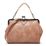 Darrahopens Fashion > Women's Fashion > Women's Handbags Adjustable Leather Crossbody Bag With Vintage Buckle