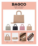 Darrahopens Fashion > Women's Fashion > Women's Handbags Bagco Valette Leather Satchel-Light Green