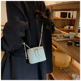 Darrahopens Fashion > Women's Fashion > Women's Handbags Beige Chic Quilted Mini Box Crossbody Bag - Luxury Style Chain Purse for Women