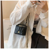 Darrahopens Fashion > Women's Fashion > Women's Handbags Black Chic Quilted Mini Box Crossbody Bag - Luxury Style Chain Purse for Women