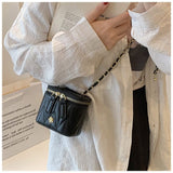 Darrahopens Fashion > Women's Fashion > Women's Handbags Black Chic Quilted Mini Box Crossbody Bag - Luxury Style Chain Purse for Women