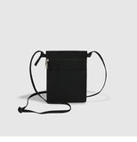 Darrahopens Fashion > Women's Fashion > Women's Handbags Black Minimalist Lightweight Nylon Crossbody Phone Bag - Compact & Stylish for Women