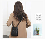 Darrahopens Fashion > Women's Fashion > Women's Handbags Black Women's Crossbody Bag Soft PU Leather Shoulder Phone Bag Vintage European Style Small Messenger Purse
