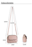 Darrahopens Fashion > Women's Fashion > Women's Handbags Blue Chic Quilted Crossbody Bag - Multi-Compartment PU Leather Shoulder Purse