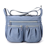 Darrahopens Fashion > Women's Fashion > Women's Handbags Blue Multi-Pocket Lightweight Nylon Crossbody Bag – Stylish, Functional, and Spacious Shoulder Bag for Women