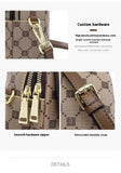 Darrahopens Fashion > Women's Fashion > Women's Handbags Brown Chic Checkered Mini Crossbody Phone Purse - PU Leather Vertical Shoulder Bag with Headphone Port