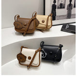 Darrahopens Fashion > Women's Fashion > Women's Handbags Brown Chic PU Leather Crossbody Bag with Cute Bear Charm - Adjustable Strap Shoulder Purse