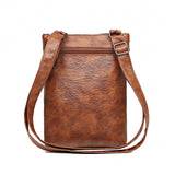 Darrahopens Fashion > Women's Fashion > Women's Handbags Brown Women's Crossbody Bag Soft PU Leather Shoulder Phone Bag Vintage European Style Small Messenger Purse