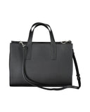 Darrahopens Fashion > Women's Fashion > Women's Handbags Calvin Klein Women's Elegant Two-Handled Black Handbag with Logo - One Size