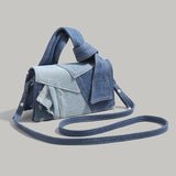 Darrahopens Fashion > Women's Fashion > Women's Handbags Chic Patchwork Denim Handbag - Versatile Crossbody, Shoulder & Top-Handle Bag(black)