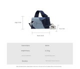 Darrahopens Fashion > Women's Fashion > Women's Handbags Chic Patchwork Denim Handbag - Versatile Crossbody, Shoulder & Top-Handle Bag(black)