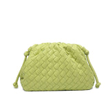 Darrahopens Fashion > Women's Fashion > Women's Handbags Cloud Backpack Cow Leather Crinkle Dumpling Handbag Shoulder Bag for Women MJ51 White 22x9x14cm