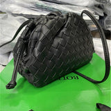 Darrahopens Fashion > Women's Fashion > Women's Handbags Cloud Backpack Cow Leather Crinkle Dumpling Handbag Shoulder Bag for Women MJ51 White 22x9x14cm