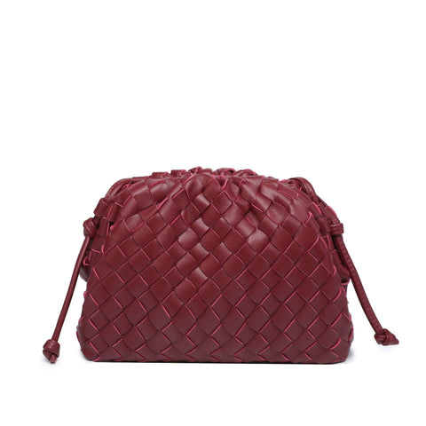 Darrahopens Fashion > Women's Fashion > Women's Handbags Cloud Backpack Crinkle Dumpling Handbag MJ51 Wine Red 22 x 9 x 14 cm Ladies Cow Leather Shoulder Bag