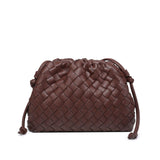 Darrahopens Fashion > Women's Fashion > Women's Handbags Cloud Backpack Crinkle Dumpling Handbag MJ51 Wine Red 22 x 9 x 14 cm Ladies Cow Leather Shoulder Bag