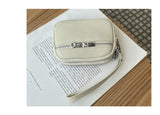 Darrahopens Fashion > Women's Fashion > Women's Handbags Dark Pink Women's Mini Genuine Leather Coin Purse Double Zipper Organiser Multi-function Wristlet Wallet