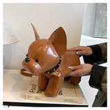 Darrahopens Fashion > Women's Fashion > Women's Handbags French Bulldog Shaped Bag – Cute Animal Crossbody Shoulder Bag with Adjustable Strap, PU Leather Dog Backpack for Women, Fashion Statement Accessory (Brown)