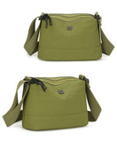 Darrahopens Fashion > Women's Fashion > Women's Handbags Green Lightweight Multi-Layer Crossbody Bag for Women – Compact, Water-Resistant Nylon Shoulder Bag with Adjustable Strap