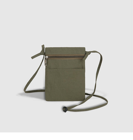 Darrahopens Fashion > Women's Fashion > Women's Handbags Green Minimalist Lightweight Nylon Crossbody Phone Bag - Compact & Stylish for Women
