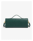 Darrahopens Fashion > Women's Fashion > Women's Handbags Green Woven Leather Women's Handbag