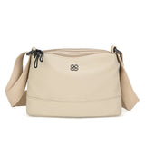 Darrahopens Fashion > Women's Fashion > Women's Handbags Khaki Lightweight Multi-Layer Crossbody Bag for Women – Compact, Water-Resistant Nylon Shoulder Bag with Adjustable Strap