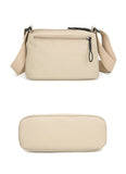 Darrahopens Fashion > Women's Fashion > Women's Handbags Khaki Lightweight Multi-Layer Crossbody Bag for Women – Compact, Water-Resistant Nylon Shoulder Bag with Adjustable Strap