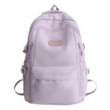 Darrahopens Fashion > Women's Fashion > Women's Handbags Large Capacity Nylon Backpack - Fits Tablet, A4 Magazines, Umbrella - Multiple Pockets & Adjustable Straps(purple)