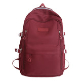Darrahopens Fashion > Women's Fashion > Women's Handbags Large Capacity Nylon Backpack - Fits Tablet, A4 Magazines, Umbrella - Multiple Pockets & Adjustable Straps(red)