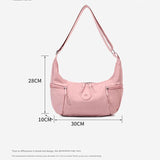 Darrahopens Fashion > Women's Fashion > Women's Handbags Large Nylon Crossbody Hobo Bag for Women, Lightweight Water-Resistant Shoulder Bag, Beige