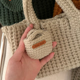 Darrahopens Fashion > Women's Fashion > Women's Handbags Light Green Handcrafted Crochet Tote Bag – Vintage-Style Woven Cotton-Yarn Look Bag