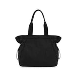 Darrahopens Fashion > Women's Fashion > Women's Handbags Lightweight Nylon Shopper Tote Bag 18L Side-Cinch Shoulder Bag - Black