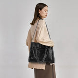 Darrahopens Fashion > Women's Fashion > Women's Handbags Luxury Shoulder Bag Women Chain Handbag Crossbody Soft Bag Black by WELLNGS