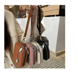 Darrahopens Fashion > Women's Fashion > Women's Handbags Olive Green Women's Mini Genuine Leather Coin Purse Double Zipper Organiser Multi-function Wristlet Wallet