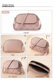 Darrahopens Fashion > Women's Fashion > Women's Handbags Pink Chic Quilted Crossbody Bag - Multi-Compartment PU Leather Shoulder Purse