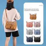 Darrahopens Fashion > Women's Fashion > Women's Handbags Pink Multi-Pocket Lightweight Nylon Crossbody Bag – Stylish, Functional, and Spacious Shoulder Bag for Women
