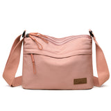 Darrahopens Fashion > Women's Fashion > Women's Handbags Pink Women Lightweight Nylon Crossbody Bag with Multiple Pockets Compact Shoulder Bag for Travel and Daily Essentials in Australia