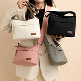 Darrahopens Fashion > Women's Fashion > Women's Handbags Pink Women Lightweight Nylon Crossbody Bag with Multiple Pockets Compact Shoulder Bag for Travel and Daily Essentials in Australia