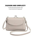 Darrahopens Fashion > Women's Fashion > Women's Handbags Pink Women's Vintage Kiss Lock Crossbody Bag - PU Leather Clutch Purse with Detachable Strap