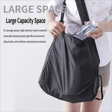Darrahopens Fashion > Women's Fashion > Women's Handbags Portable folding shopping bag-Black