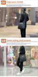 Darrahopens Fashion > Women's Fashion > Women's Handbags Portable folding shopping bag-Orange