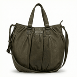 Premium Womens Leather Shoulder Bag Messenger Satchel Handbag Purse ITWB02 - Grey In Australia - Darrahopens