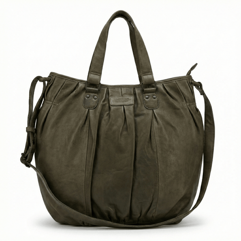 Premium Womens Leather Shoulder Bag Messenger Satchel Handbag Purse ITWB02 - Grey In Australia - Darrahopens