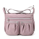 Darrahopens Fashion > Women's Fashion > Women's Handbags Purple Multi-Pocket Lightweight Nylon Crossbody Bag – Stylish, Functional, and Spacious Shoulder Bag for Women
