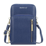 Darrahopens Fashion > Women's Fashion > Women's Handbags Shoulder bag mobile phone bag with shoulder strap for mobile phone blue A blue A