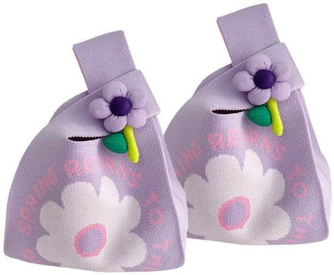 Darrahopens Fashion > Women's Fashion > Women's Handbags Storage bag - Knitted bag - Floral handbag - Exquisite souvenir - Snack bag - Practical and versatile - Knitted - Bucket bag - Set of 2