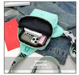 Darrahopens Fashion > Women's Fashion > Women's Handbags Unisex Mini Nylon Crossbody Sling Bag Chest Pouch Adjustable Wide Strap Lightweight Beige for Travel Sports & Festivals